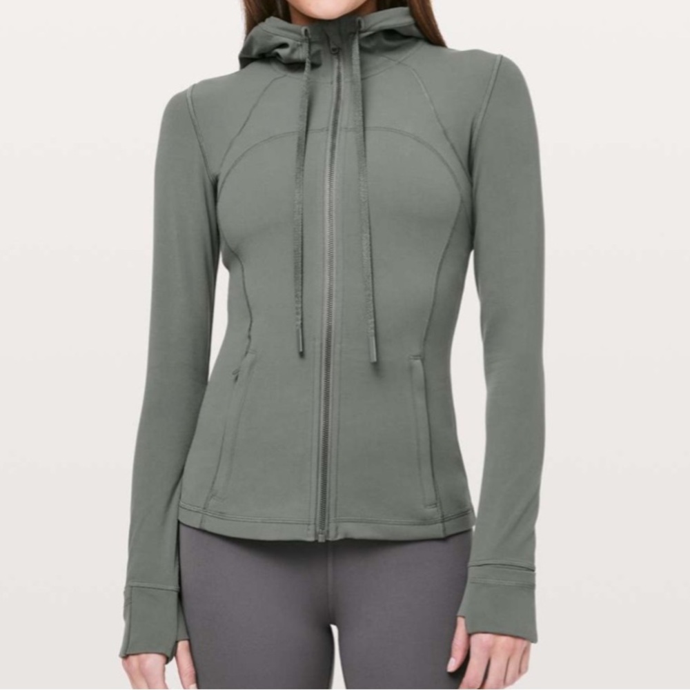 lululemon athletica Women's Hooded Zip-Up Jacket in Sage Green